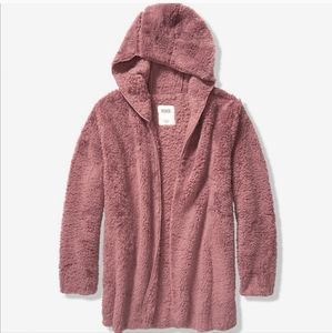 Victoria Secret PINK Sherpa Cardigan Sweater